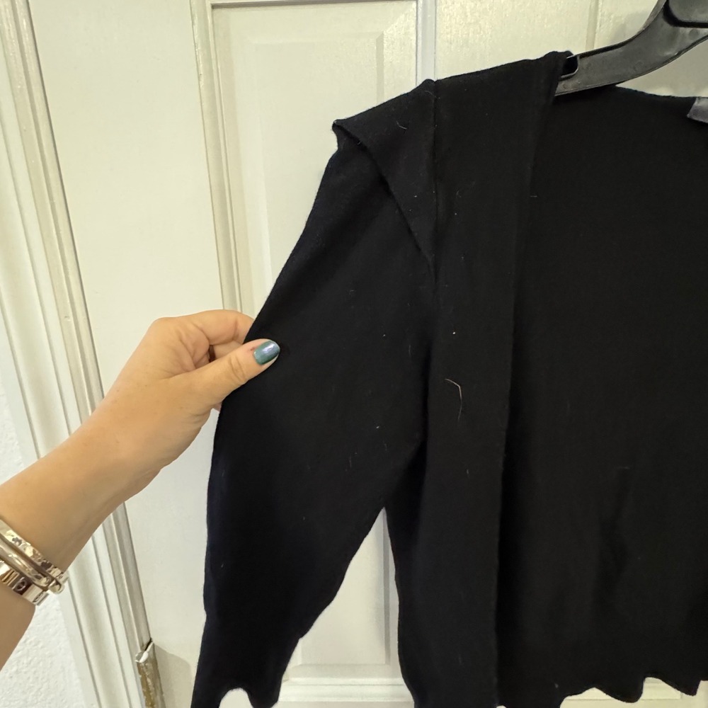 Twenty One‎ Black Button-Front Cardigan | Size Large - Picture 3 of 7